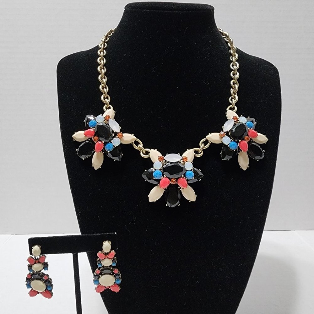 Vintage Talbots Necklace & Earring Set -  Goldtone